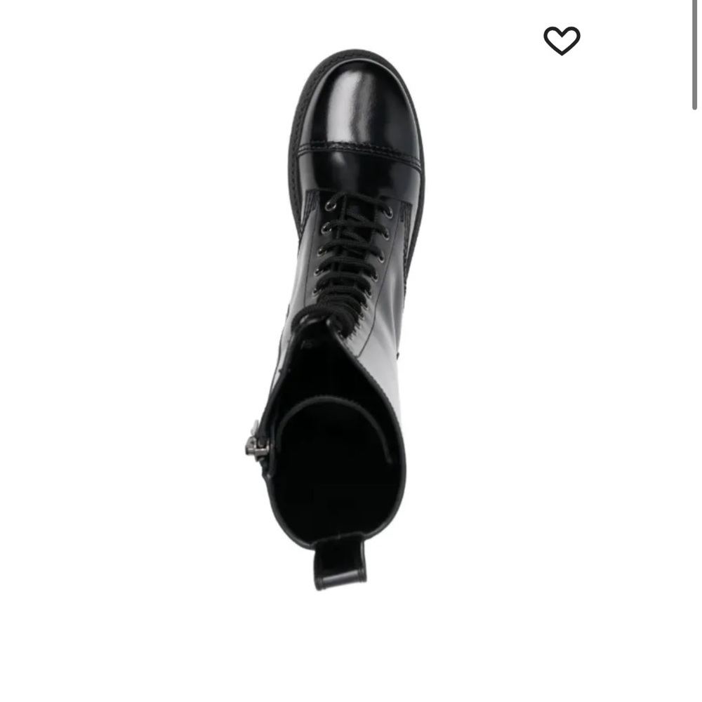 Valentino Garavani Glossy Black Leather Boots